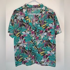 Vintage 80s/90s Hawaiian print unisex shirt